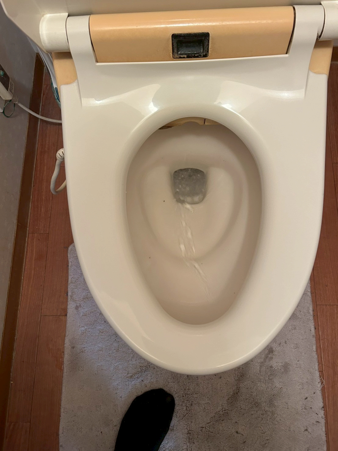 大阪市にてトイレの詰まり修理〈尿石の詰まり・高圧ジェット洗浄〉の施工後写真